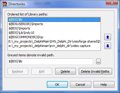 Configuring source directory paths