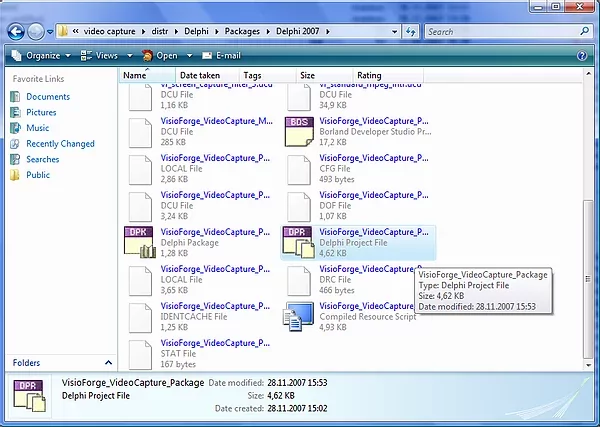 Opening the component library package