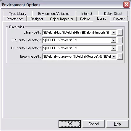Creating a new package in Delphi 6/7