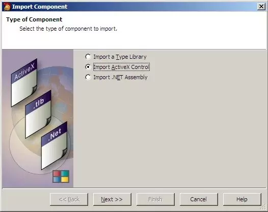 Captura de pantalla mostrando el diálogo de selección de tipo de importación