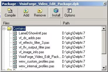 Screenshot showing install button location