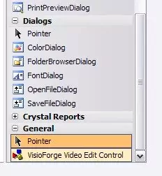 Icono del control en la caja de herramientas