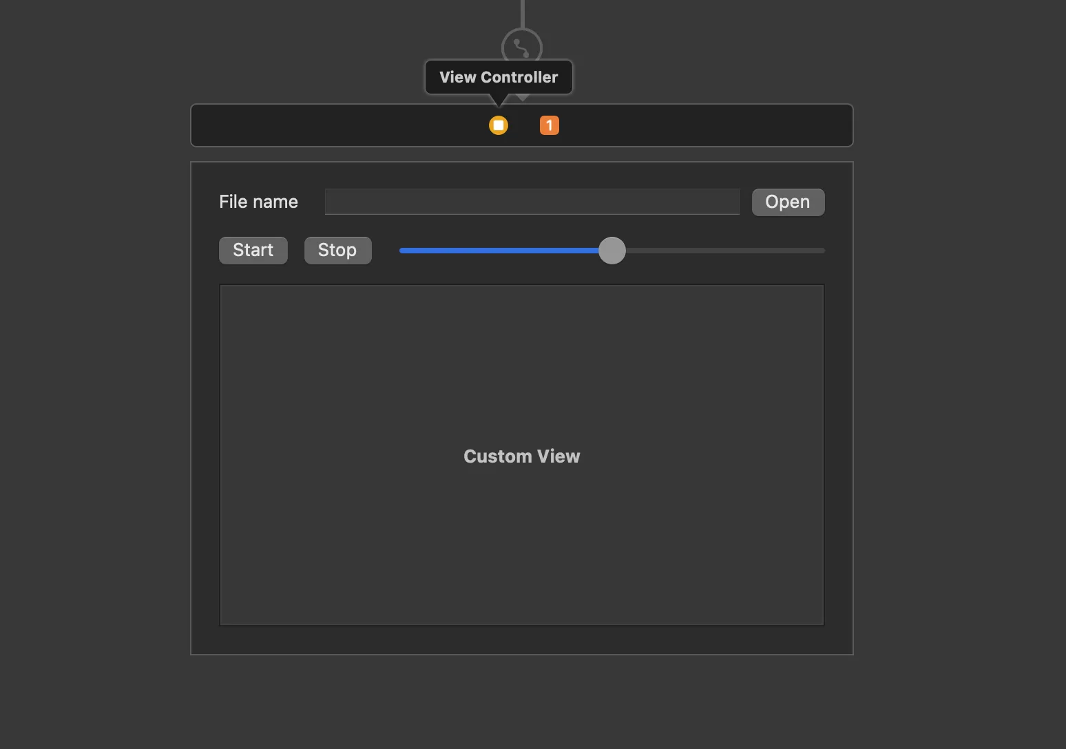 Estableciendo propiedades para el Custom View