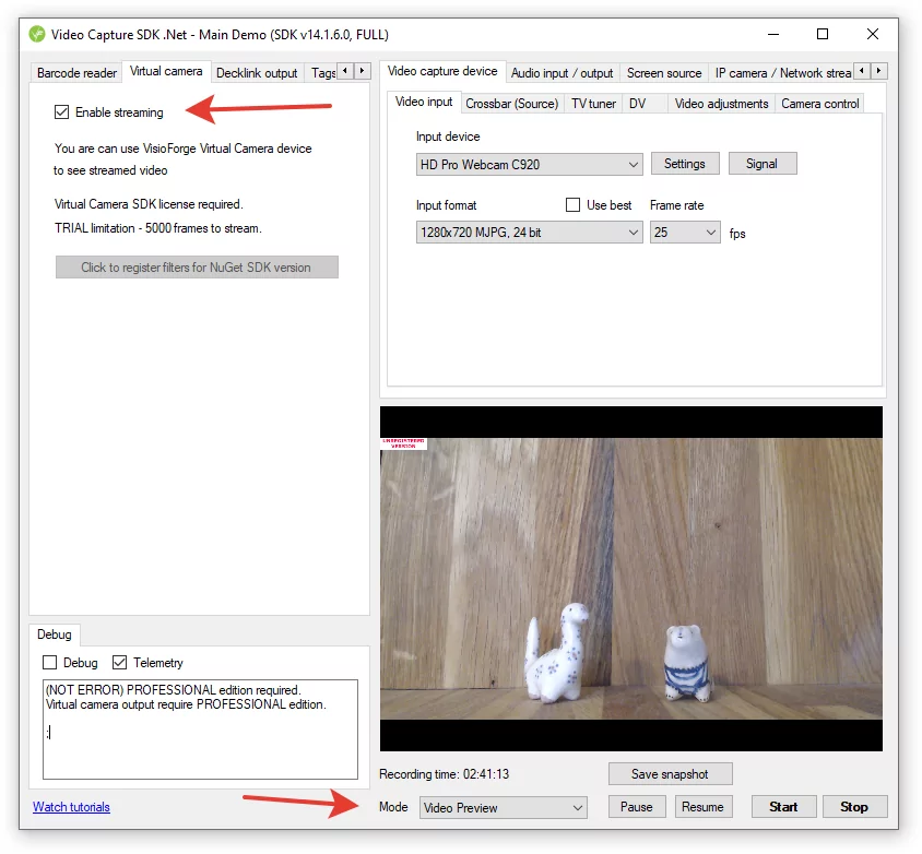 Demo Principal streaming FFMPEG