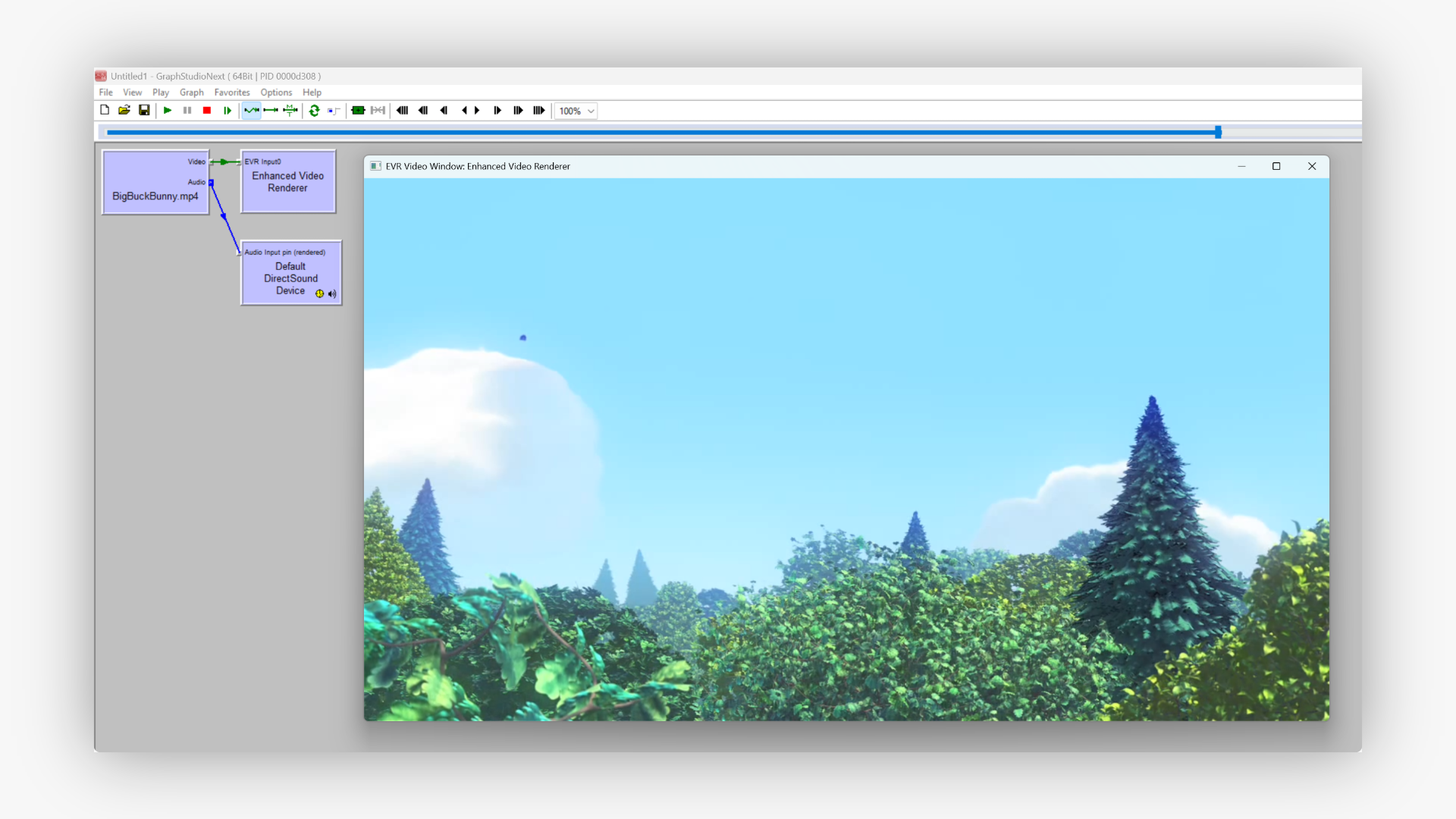 FFMPEG source filter in GraphStudio